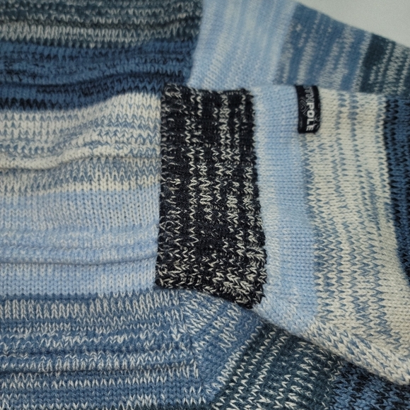 vintage y2k southpole Striped Blue/white  Long Sleeve Crew Neck sweater SZXL - Picture 8 of 11